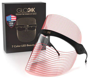GLO24K 7 Color Led Beauty Device - Face Mask 1pc