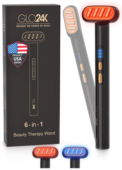 GLO24K 6-in-1 Beauty Therapy Wand 1pc
