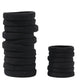 200 Pieces Headwear Seamless Rubber Band Hair Ring Hair Rope Hair Rope High Elastic Tie Hair Black Colors